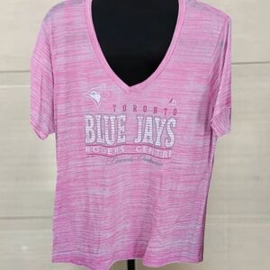 Majestic Pink and White Relaxed Short Sleeve Tee EXCELENT CONDITION